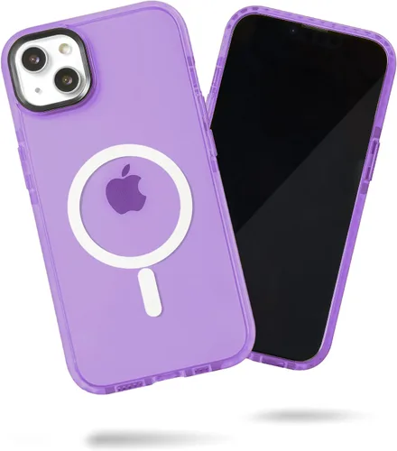 Vista 18 de SteepLab Funda de barrera para iPhone 13, protección de 360 grados que absorbe impactos con bisel elevado y colores llamativos (cielo azul brillante)