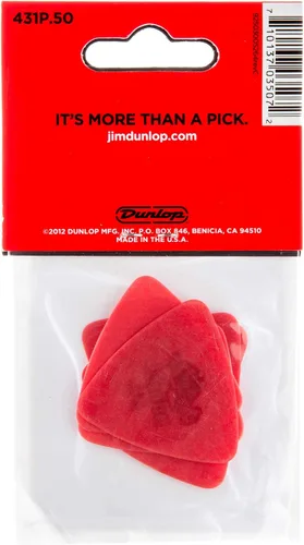Vista 5 de Jim Dunlop Tortex Triangle Pick .50MM - Paquete de 6