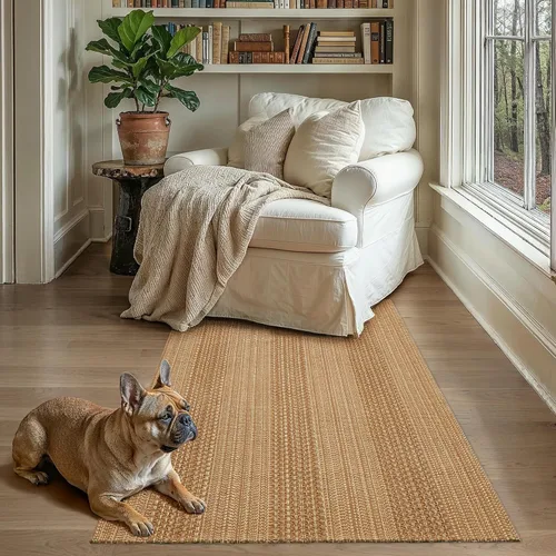 Vista 21 de MatEssenz Alfombrillas de cocina de 20 x 30 pulgadas para piso, alfombras de cocina tejidas, lavables a máquina, estilo bohemio, antideslizantes