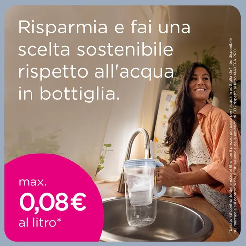Vista 5 de BRITA Jarra con Filtro de Agua Marella Blanca (2,4 l) Incl. 1x Cartucho MAXTRA Pro All-in-1: Jarra Apta para frigorífico con memo Digital y Tapa