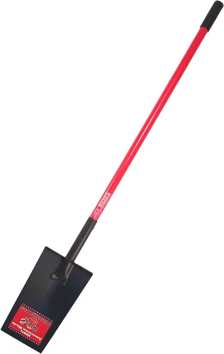 Vista 2 de Bully Tools Pala de pala de plantación – Herramienta de borde de calibre 12 con mango de fibra de vidrio con agarre en D, cabeza cuadrada de diseño