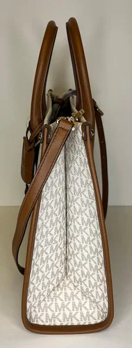 Vista 6 de Michael Kors Mirella MD EW - Bolsa de mano con logotipo grande continental y gancho para bolso