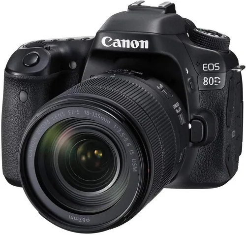 Vista 2 de Canon Cámara DSLR EOS 80D con lente de 0.709-5.315 in - Paquete de inicio Para fotografía y video