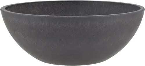 Vista 7 de PSW Pot Collection M20C - Maceta baja de plástico compuesto de piedra/madera de 8 pulgadas, sin orificio de drenaje (perforable), maceta