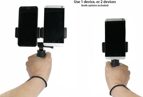 Vista 2 de OCTO MOUNT Estabilizador de mano de dispositivo dual para teléfono celular o cámara GoPro. Compatible con iPhones, Samsung Galaxy, HTC, etc.
