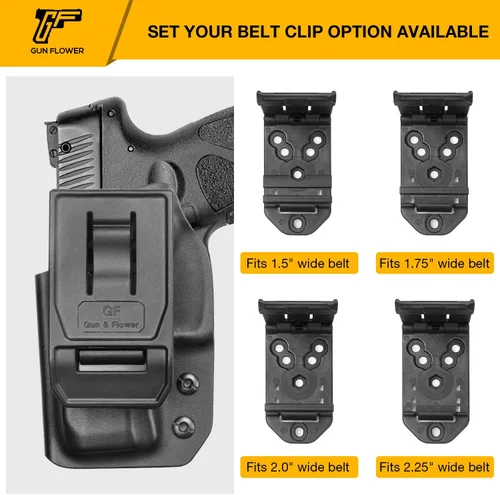 Vista 5 de Funda Taurus G2C OWB Kydex para Taurus G2C/Taurus G3C, Millennium G2 PT111 / PT140. Funda de transporte de cintura exterior para cinturón de 1.5 a