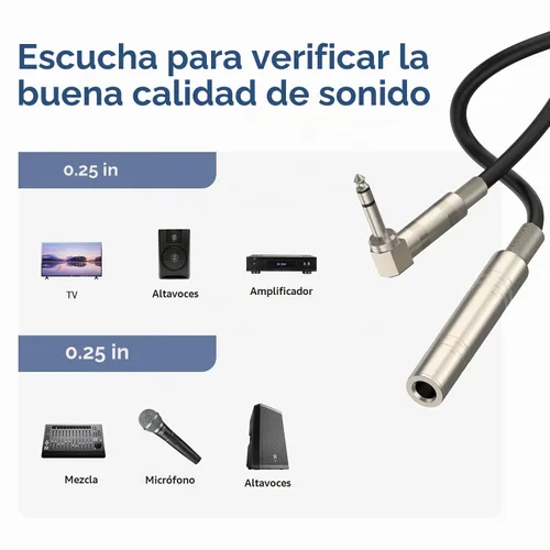 Vista 4 de TRS de ángulo recto de 0.250 in a XLR hembra, ángulo recto TRS de 1/4 pulgadas a XLR hembra de 3 pines, para altavoces, escenario, DJ y más