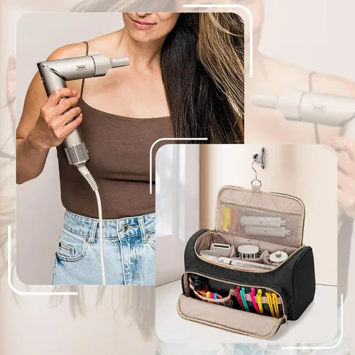 Vista 7 de Fasrom Funda de transporte de viaje compatible con el sistema Shark FlexStyle Air Styling & Drying HD430/HD435, bolsa de almacenamiento para secador