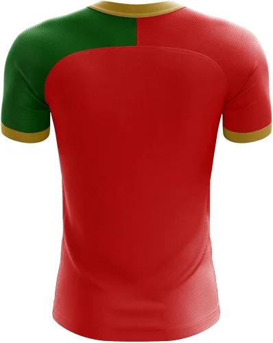 Vista 3 de Airosportswear 2022-2023 Portugal Flag Home Concept Football Soccer T-Shirt Jersey (Cristiano Ronaldo 7) - Kids