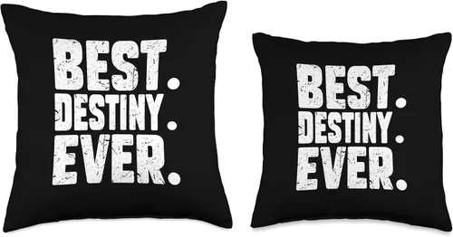 Vista 3 de Destiny Birthday Gift For Girls And Women Divertido nombre personalizado mejor. Destiny. Ever. Almohada de broma, 18 x 18 pulgadas, multicolor