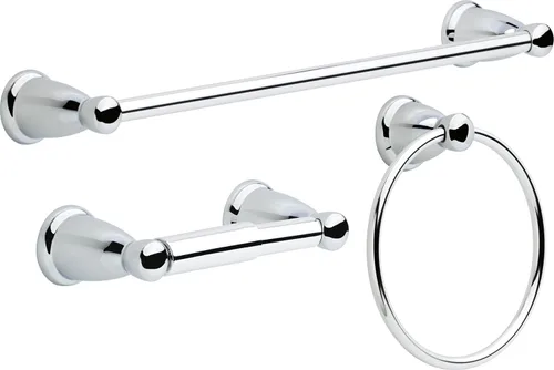 Vista 17 de Franklin Brass Kinla - Juego de accesorios de baño de 3 piezas, color negro mate, accesorios de baño, KIN3PC-MB