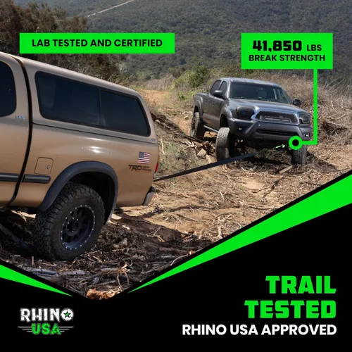 Vista 7 de Rhino USA Receptor de enganche de grillete (se adapta a receptores de 2 pulgadas). Los mejores accesorios de remolque para camiones, Jeep, Toyota