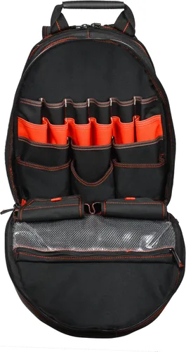 Vista 9 de Hultafors Work Gear HT5533 Mochila de herramientas de lujo, 58 bolsillos