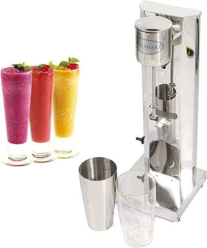 Vista 2 de Máquina comercial de batido de una sola cabeza, mezclador de bebidas de acero inoxidable, 110 V, 18000 RMP, máquina de helados, exprimidores