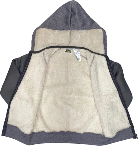 Vista 4 de Super Mario - Sudadera con capucha de forro polar Sherpa para niños