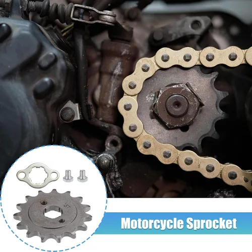 Vista 2 de X AUTOHAUX 1 juego de 520 estilos 15 dientes 0.787 in ID motocicleta piñón delantero para motocicleta 50cc 70cc 110cc 125cc motocicleta Dirt Pit