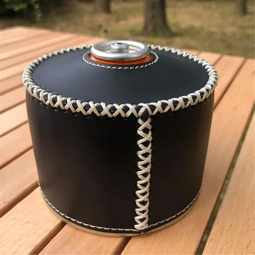 Vista 8 de Funda protectora de piel sintética para tanque de gasolina, funda protectora para tanque de gasolina, gran kit para acampar al aire libre