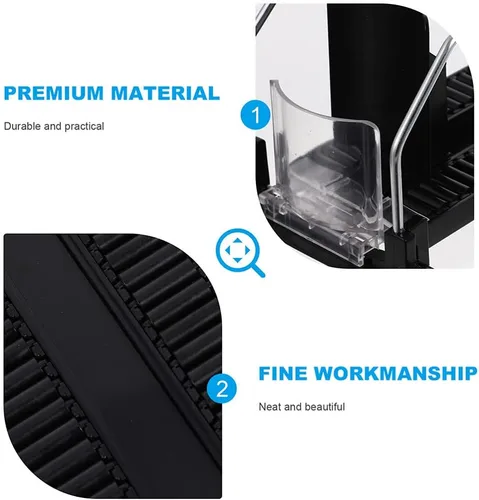 Vista 3 de iplusmile Organizador de bebidas para refrigerador, dispensador de latas de soda autoempujable, organizador de botellas, almacenamiento de bebidas