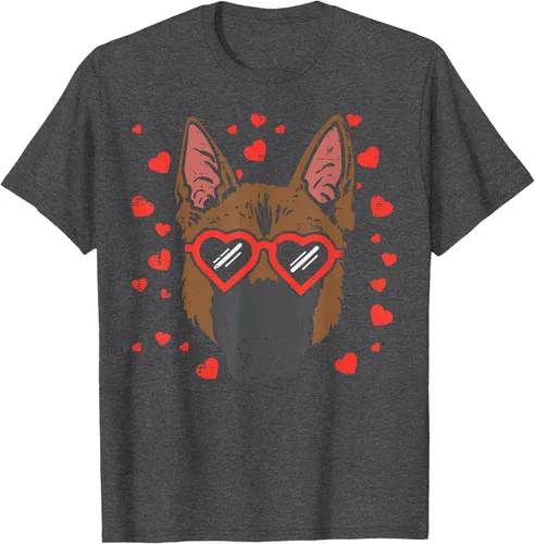 Vista 30 de Camiseta de regalo para perro con cara de pastor alemán, Negro, S