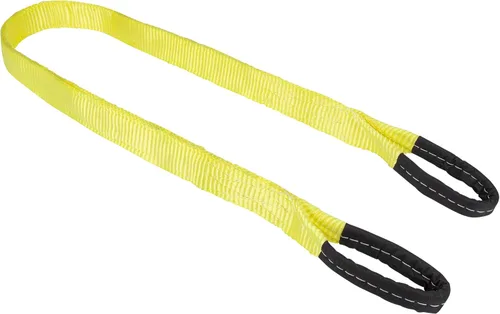 Vista 3 de SmartStraps Eslinga de elevación de correas de nailon de 2 x 4 pies, amarillo (1 unidad) - Capacidad de elevación vertical de 3,200 libras, carga
