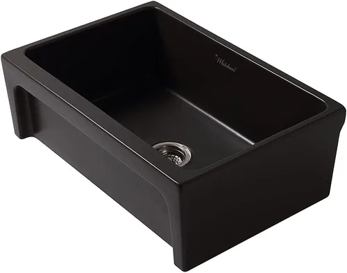 Vista 14 de Whitehaus Collection WHQ5530-BISCUIT Glencove Kitchen, Arcilla refractaria, fregadero delantero delantal, grande, galleta