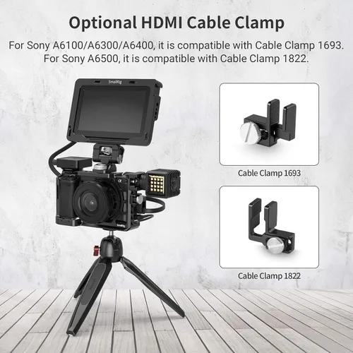 Vista 7 de SMALLRIG Cámara A6400 A6100 jaula para cámara Sony A6400 A6100 - CCS2310