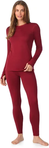 Vista 12 de Cuddl Duds Heavyweight 2 Piece Sets Base Layer Thermal Underwear for Women Negro