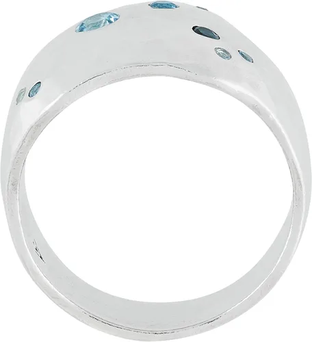 Vista 3 de Silpada Anillo de plata de ley con topacio azul suizo, Londres y 'Major Statement