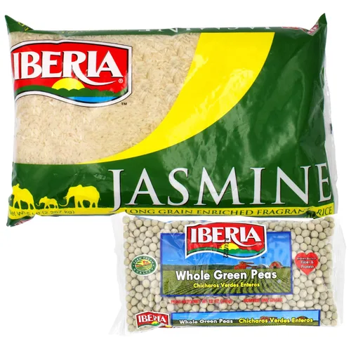 Vista 3 de Iberia Arroz de jazmín 5 lb. + Paquete de frijoles rojos pequeños Iberia de 4 libras
