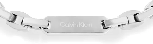 Vista 2 de Calvin Klein Men's Stainless Steel Bold Statement Chain Bracelet with Polished ID Plaque