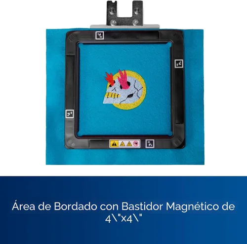 Vista 5 de Máquina de bordar de aguja única Brother Skitch alimentada por la aplicación móvil Artspira requerida, área de bordado de 4 pulgadas x 4 pulgadas