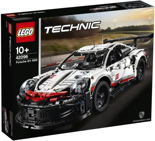 Vista 2 de Lego Technic Porsche 911 RSR Juego de construcción, modelo de coche realista, kit de construcción avanzada
