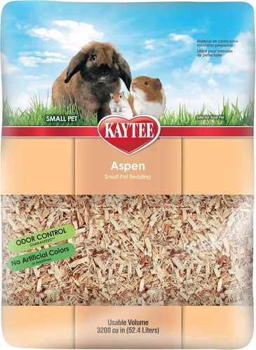 Vista 7 de Kaytee Aspen - Ropa de cama para mascotas para conejillos de indias, conejos, hámsters, jerbos y chinchillas, 19.7 litros