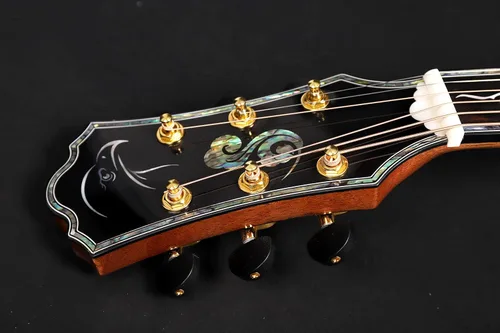 Vista 3 de Guitarra acústica tipo GA de madera maciza de 41 pulgadas, CHWOCHI C-70, guitarra trasera de koa y arce, natural