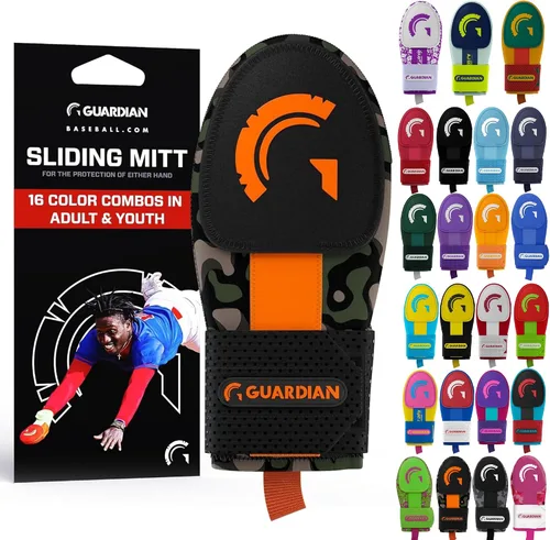 Vista 14 de Guante deslizante Guardian Baseball - Tallas para jóvenes y adultos - Guante deslizante para béisbol - Correa de compresión elástica