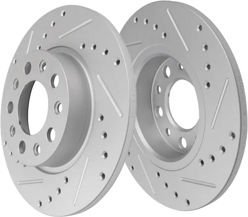 Vista 393 de Detroit Axle - Rotores de freno delantero para 04-13 Mazda 3 Rotores de frenos de disco 06-15 Mazda 5 Reemplazo: Rotor regular delantero de 11.81