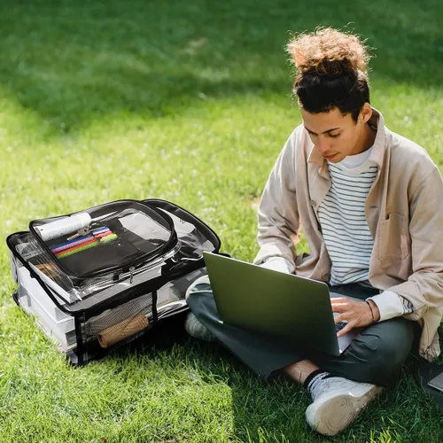 Vista 6 de Mochila transparente para padres de 2 piezas