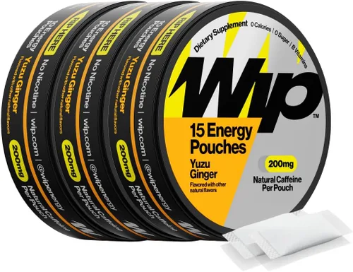 Vista 19 de Wip Bolsas energéticas, mezcla sin azúcar con 200 mg de cafeína natural, vitaminas B, minerales y L teanina para apoyo energético, preentrenamiento
