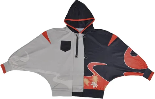 Vista 7 de Kaedehara Kazuha - Sudadera con capucha estampada en 3D diseño de Moblie con capucha manga de murciélagos disfraz de Halloween y cosplay