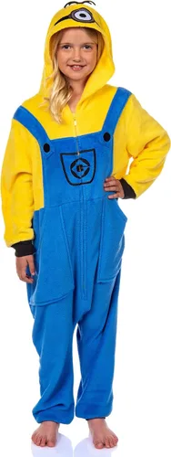 Vista 5 de Minions Kigurumi Union - Pijama de forro polar con capucha para niño, Kevin y Stuart
