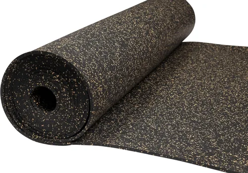 Vista 10 de Playsafer Genaflex - Esterilla de goma para piso de gimnasio, rollo de piso protector comercial para gimnasio de alta resistencia - 8mm de espesor