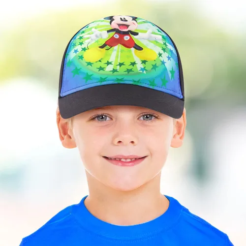 Vista 2 de Disney Boys Baseball Cap Mickey Mouse Adjustable Toddler Hat Ages 2-4 Or Boy Hats for Kids Ages 4-7