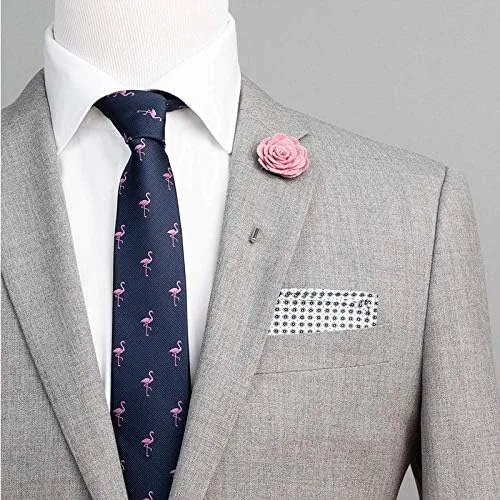Vista 2 de Corbata de caballero casual de seda de poliéster para hombre de moda para fiesta de boda