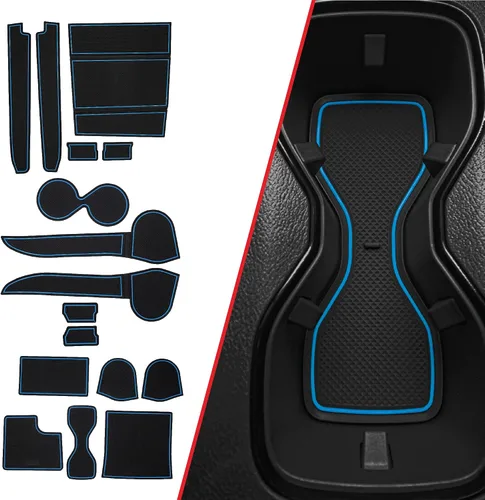 Vista 9 de CupHolderHero Compatible con accesorios Nissan Frontier 2005-2024 - Insertos de portavasos antideslizantes para interiores de alta calidad Franja