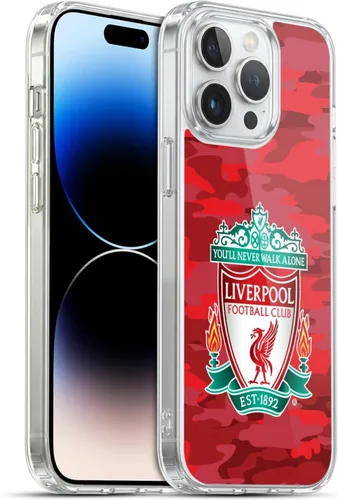 Vista 276 de Head Case Designs Funda de gel con licencia oficial del Liverpool Football Club Away Colourways Crest Camou [protección de grado militar] compatible