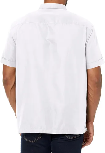 Vista 2 de Cubavera Camisa de manga corta con botones y dos bolsillos para hombre