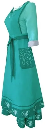 Vista 2 de PAINEOMN Disfraz de Julieta Madrigal para adultos, vestido de Abuela Alma para mujer, disfraz de Halloween para abuela