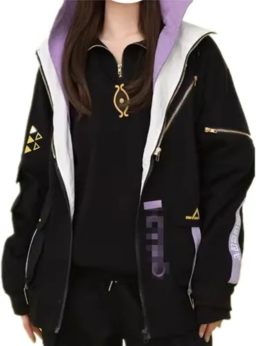 Vista 3 de TOLINA Anime GenshinImpact Alhaitham Kaveh - Sudadera con capucha 3D, sudadera con capucha de anime, disfraz de cosplay