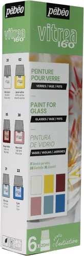 Vista 3 de Pebeo Pintura Vitrea 160, 6 x 0.7 fl oz, surtido