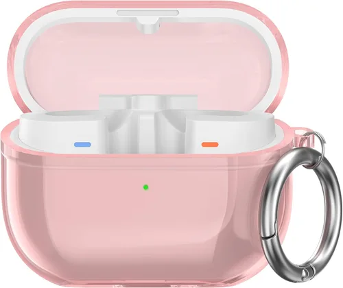 Vista 13 de AhaStyle Compatible con Samsung Galaxy Buds FE/S2 Pro/S2/Live Funda transparente [Anti-amarillamiento] (transparente)